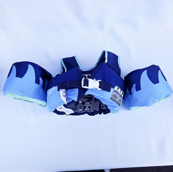 Speedo Splash Jammer Life Jacket Vest - Blue Shark - Picture 3 of 9